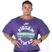 Rahat Kesim Mor Tişört Big Sam 2593