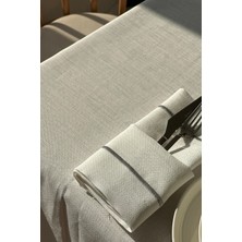 Creamin Home Creaminhome   Gri Çizgilimasa Örtüsü Takımı