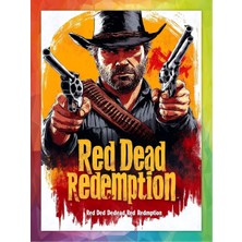 Red Dead Redemption Illustrasyon Oyun Posteri - Çerçevesiz Parlak Fotoğraf Kağıdı