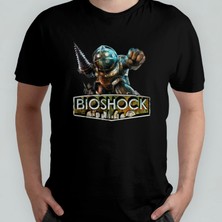 Pixxa Bioshock  Pamuklu Bisiklet Yaka T-Shirt Model 1
