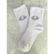 2’li Peluş Kışlık Yumuşak Kokulu Kadın Uyku Çorabı