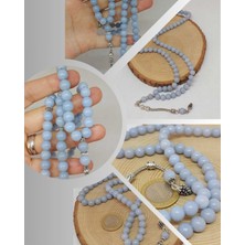 Yaşam Tohumu Angelit Taşı 99LUK Tesbih 8mm (3927)