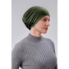 Sonbahar Moda Kadın Tesettür Hazır Pratik Geçmeli Bone Lastikli Kaymaz