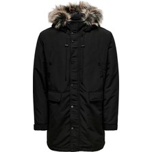 Only & Sons Onsdrew Fu Siyah Erkek Parka 22028552