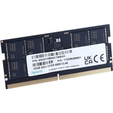 Apacer 16 GB(1X16GB) 5600MHZ Sodımm CL40 Ddr5 Notebook Ram ( FS.16G2C.PK)