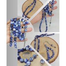 Yaşam Tohumu Sodalit Taşı Royal 99LUK Tesbih 8mm (15374)