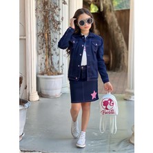 Star Gogo Kids Kız Çocuk Kot Ceketli Takım