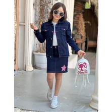 Star Gogo Kids Kız Çocuk Kot Ceketli Takım