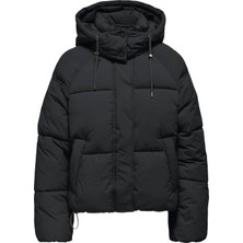 Only Onlhope Short Puffer Koyu Gri Kadın Mont 15322013