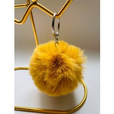 Nice And Bonita Ponpon Anahtarlık, Çanta Aksesuarı, Süsü, Yumuşak Tüylü, Peluş, Canlı Renkli Araba Ayna Çanta Süsü