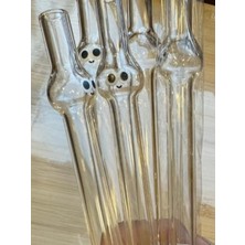 Sevimli Figürlü Cam Pipet 5'li Seti