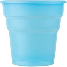 Plastik Açık Mavi Bardak 24'lü