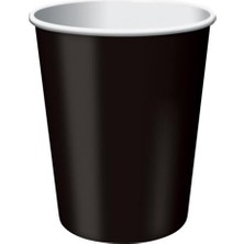 Partici Siyah Karton Bardak 8'li