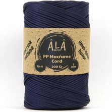 2 mm - 200 gr Polyester (Pp) Makrome Ipi 230 mt Lacivert
