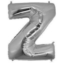 Partici Z Harf Folyo Balon Gümüş 40CM