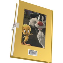 Yıldız Defter Sylvester & Tweety Karakter Baskılı Kilitli Hatıra Günlük Anı Defteri