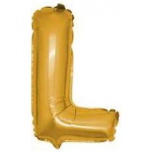 Partici L Harf Folyo Balon Altın 40CM