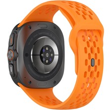 ZORE Galaxy Watch Ultra 47MM KRD-119 Delikli Tasarım Silikon Kordon-Gri