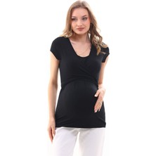 Hamile Emzirme Özellikli Yumuşak Kumaş Bluz