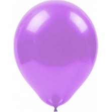 Metalik Lila Balon 100'LÜ Paket