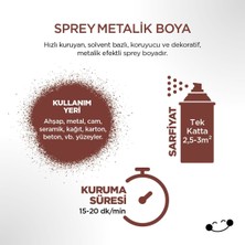 Polisan Metalik Bronz Sprey Boya 400 ml