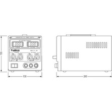 Yıldırım Cy 306 Ayarlı Güç Kaynağı Dc 0-30 Volt-6 Amper (0-30V 0-6A) Power Supply Kısa Devre Koruma