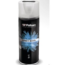 Polisan Sprey Plastik Yüzey Aksam Boyası Mat Beyaz 400 ml