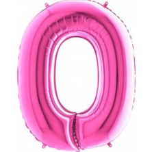 Partici O Harf Folyo Balon Fuşya 100CM
