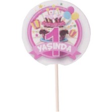 Partici 1 Yaşında Pembe Kürdan 20'li