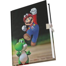 Yıldız Defter Super Mario Karakter Baskılı Kilitli Hatıra Günlük Anı Defteri