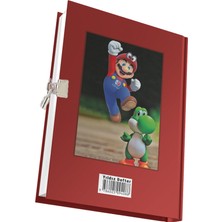 Yıldız Defter Super Mario Karakter Baskılı Kilitli Hatıra Günlük Anı Defteri