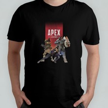 Pixxa Apex Legends  Pamuklu Bisiklet Yaka T-Shirt Model 1