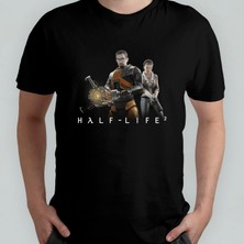 Pixxa Half Life  Pamuklu Bisiklet Yaka T-Shirt Model 4