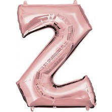Partici Z Harf Folyo Balon Rose Gold 100CM