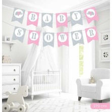 Partici Baby Shower Pembe Harf Banner