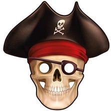 Partici Korsan Maske 6'lı