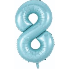 Partici 8 Rakam Folyo Balon Mavi 75CM