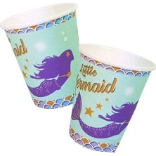 Partici Deniz Kızı Karton Bardak 8'li