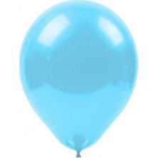 Metalik Açık Mavi Balon 100'LÜ Paket