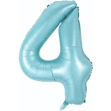 Partici 4 Rakam Folyo Balon Mavi 75CM