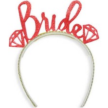 Partici Tektaş Bride Eva Taç Kırmızı