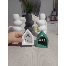Opulent Accessories Iskandinav Ev Mumluk, 1 adet Beton Dekoratif Mumluk, Tealight Ev Mumluk, Dekoratif Hediyelik