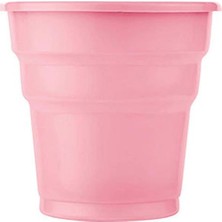 Partici Plastik Pembe Bardak 24'lü