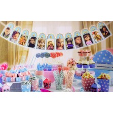 12 Ay Resimli Banner Mavi