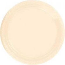 Krem Plastik Tabak 22CM 10'lu