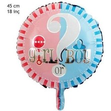 Girl Or Boy Cinsiyet Belirleme Folyo Balon 45CM