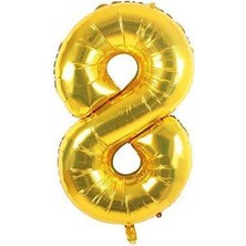 8 Rakam Folyo Balon Altın 75CM