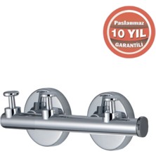 Çelik Banyo Paslanmaz Pirinç Flora Askılık Üçlü
