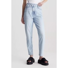 Kadın Streç Yüksek Bel Slim Fit Jeans Kot Pantolon - Açık Mavi