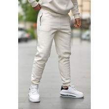 Tommy Life Erkek Şardonlu Yazılı Jogger Alt Eşofman 84918 Ekr